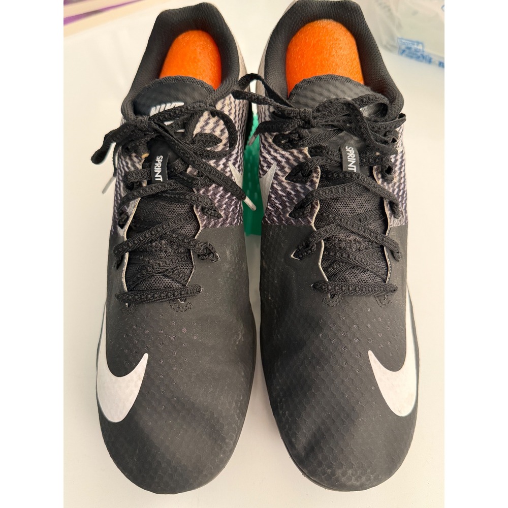 Nike Zoom Rival S 8 Mens Track Field Sprint Black White 806554-011 Size 12